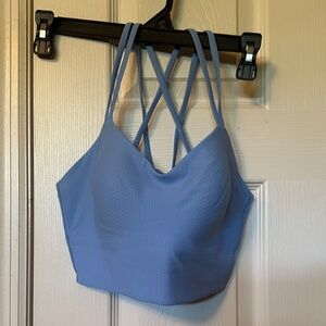 lululemon athletica Light Blue Strappy sport Bra